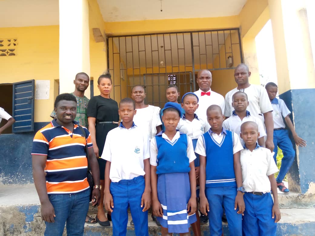 CIA FOUNDATION- SECONDARY SCHOOL STUDENTS EDUCATIONAL SUPPORT PROGRAM VERIFICATION VISIT BY THE EXECUTIVE DIRECTOR-PROGRAMME at Model Junior Secondary School Afikpo for Junior WAEC regitration